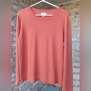 J. Crew Teddy Terracotta Wool & Cotton Sweater
